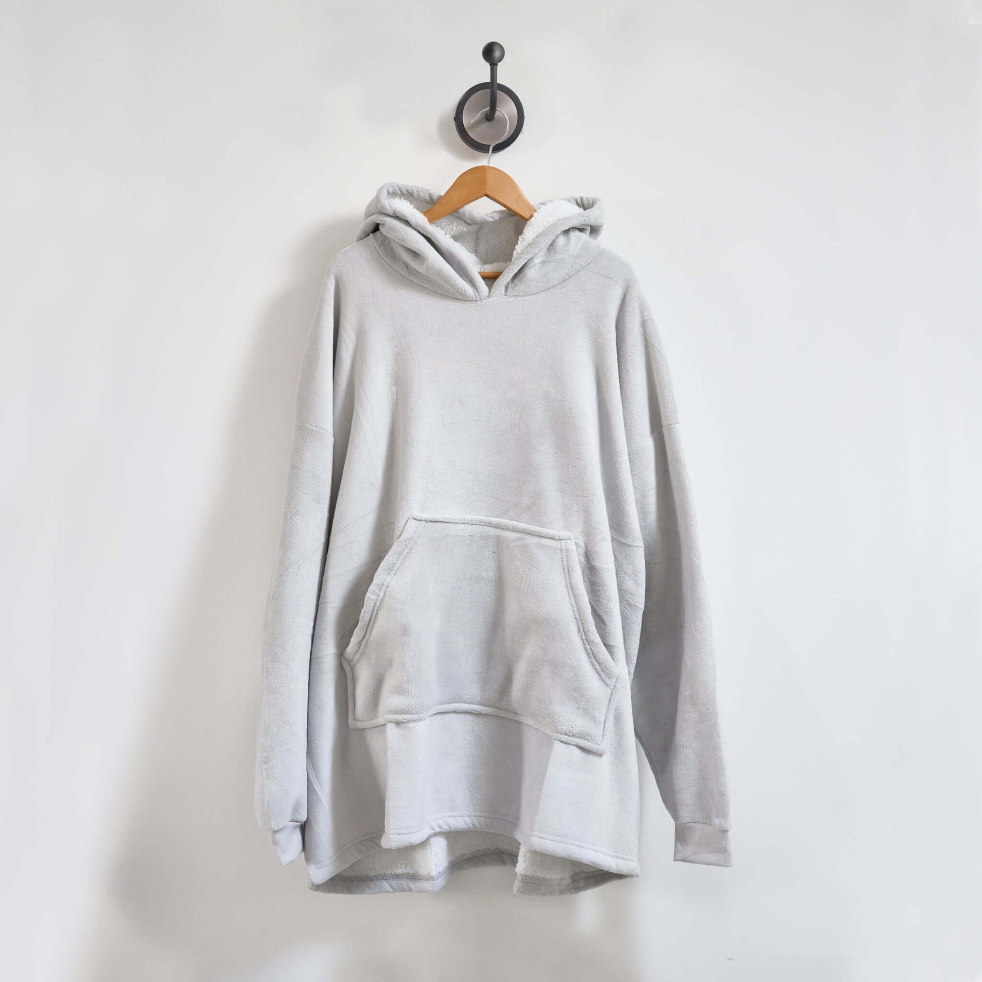 Hibernate Collection Oversized Super Soft Coral Fleece Hoodie One Size-Bargainia.com