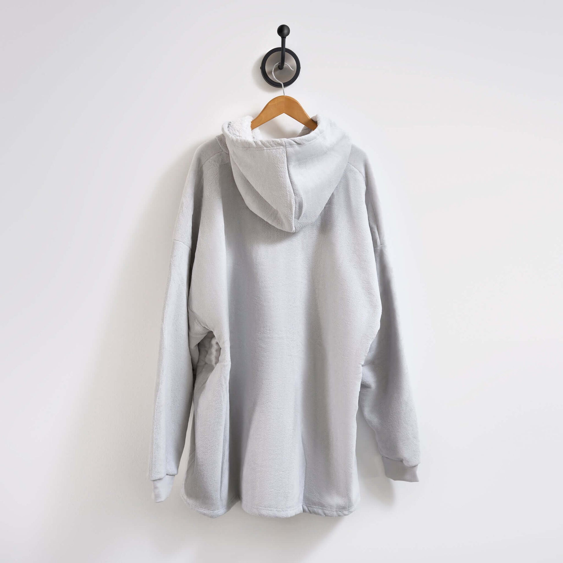 Hibernate Collection Oversized Super Soft Coral Fleece Hoodie One Size-Bargainia.com