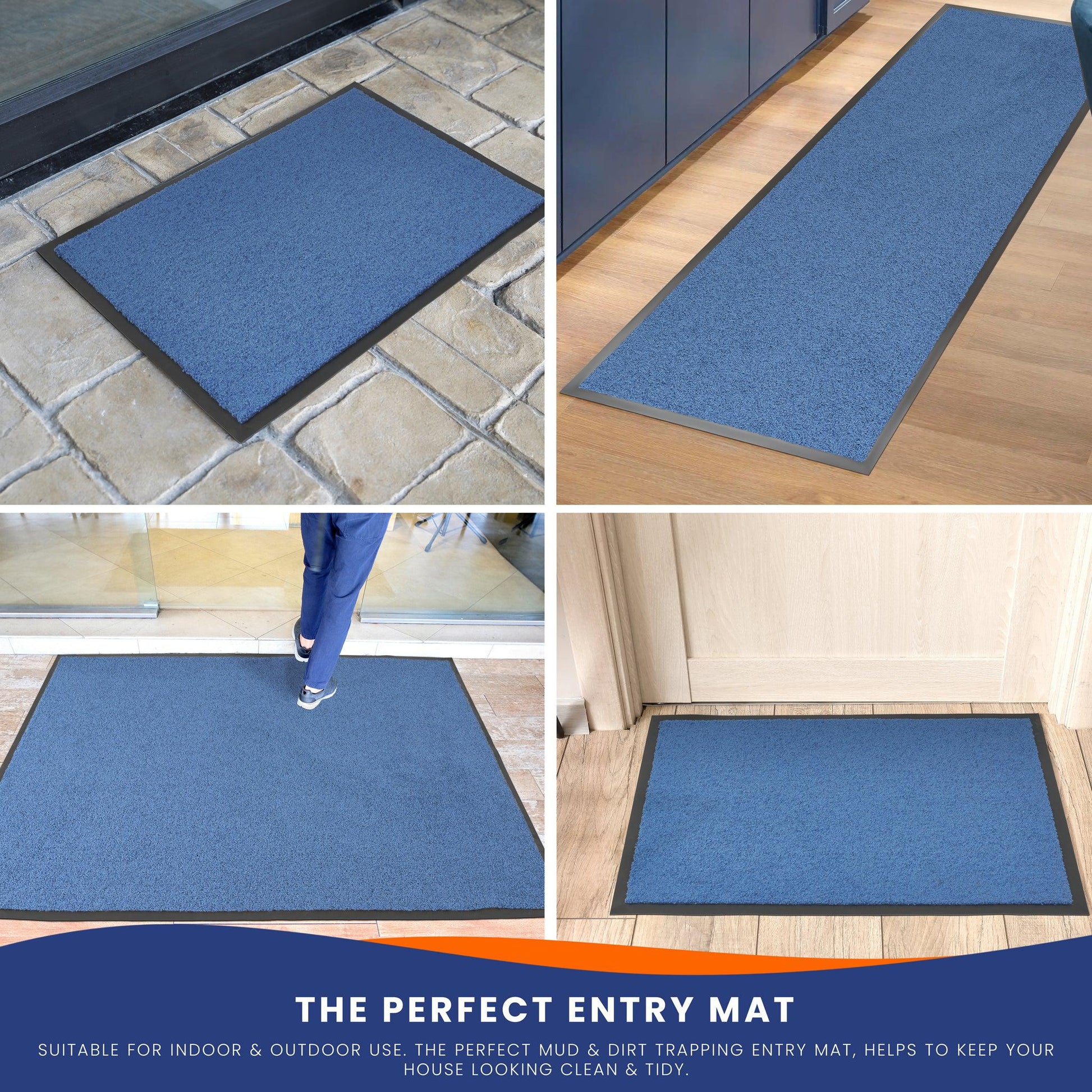 Blue Candy Barrier Door Mat - Assorted Sizes-Bargainia.com