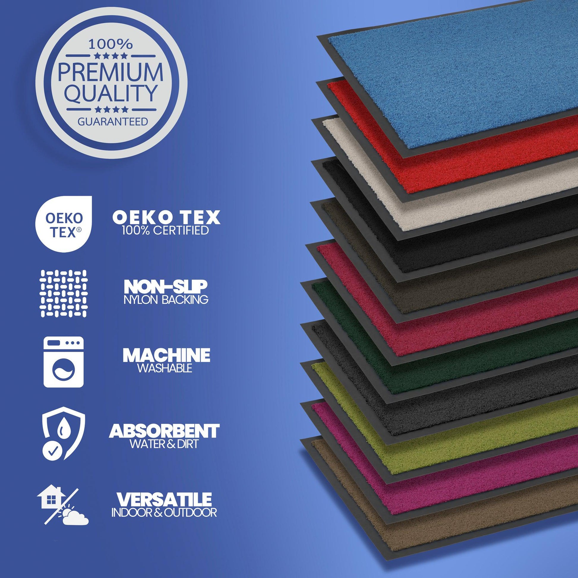 Blue Candy Barrier Door Mat - Assorted Sizes-Bargainia.com