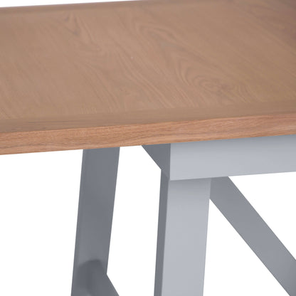 Elodie Dove Grey Oak Refectory Butterfly Extending Table - 1.8m