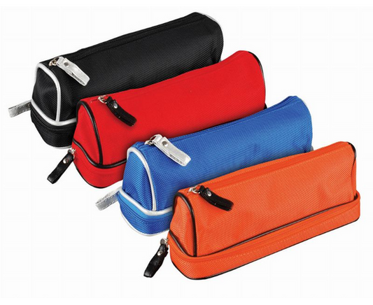 Dome Double Zip Pencil Case - Assorted-5016873018627-Bargainia.com