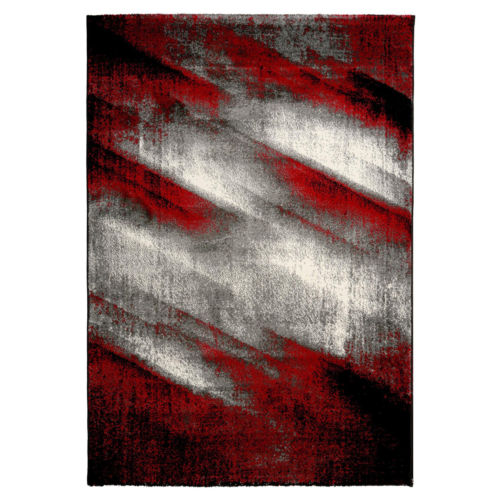 Red Modern Friese Thick Shaded Rug - Lima-Bargainia.com