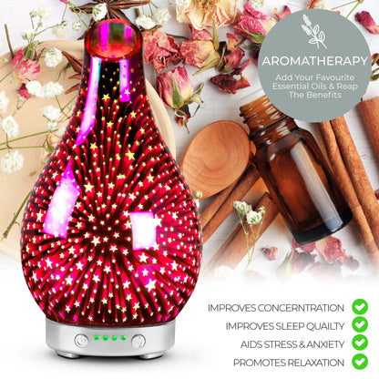 Desire 3D Stars Colour Changing Aroma Humidifier-5010792463810-Bargainia.com