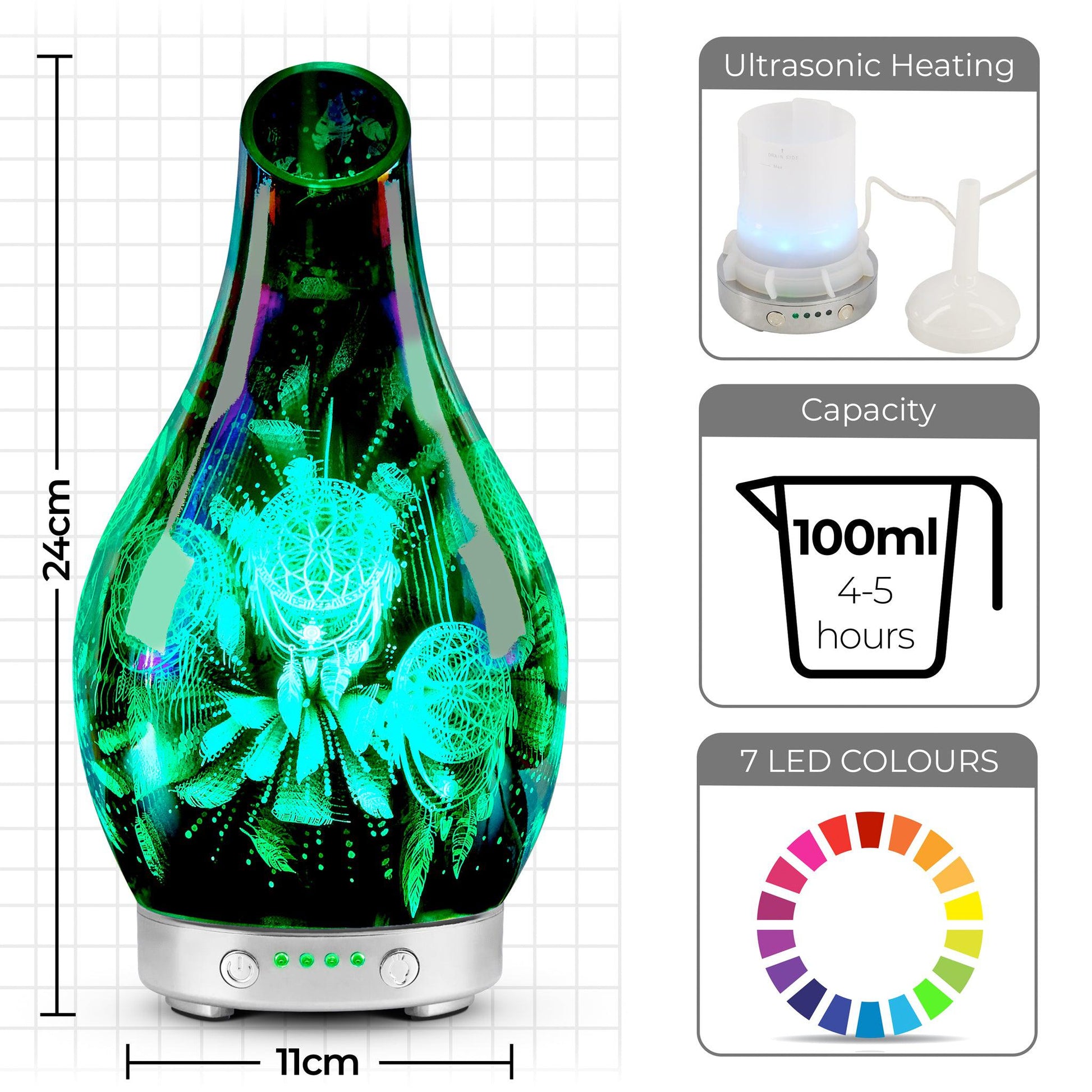 Desire Dreamcatcher Colour Changing Aroma Humidifier-5010792469669-Bargainia.com