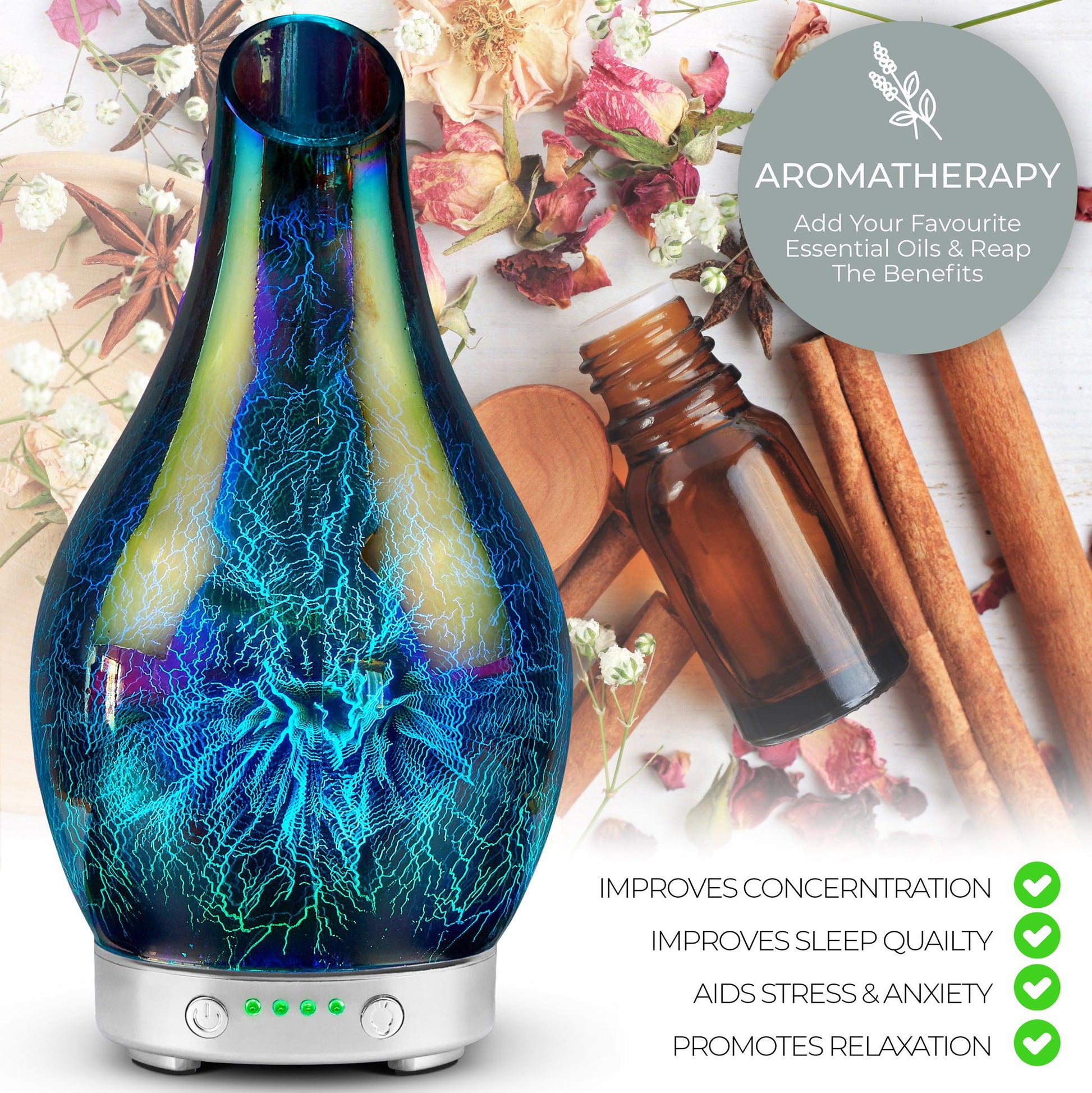 Desire Lightning Colour Changing Aroma Humidifier-5010792469676-Bargainia.com