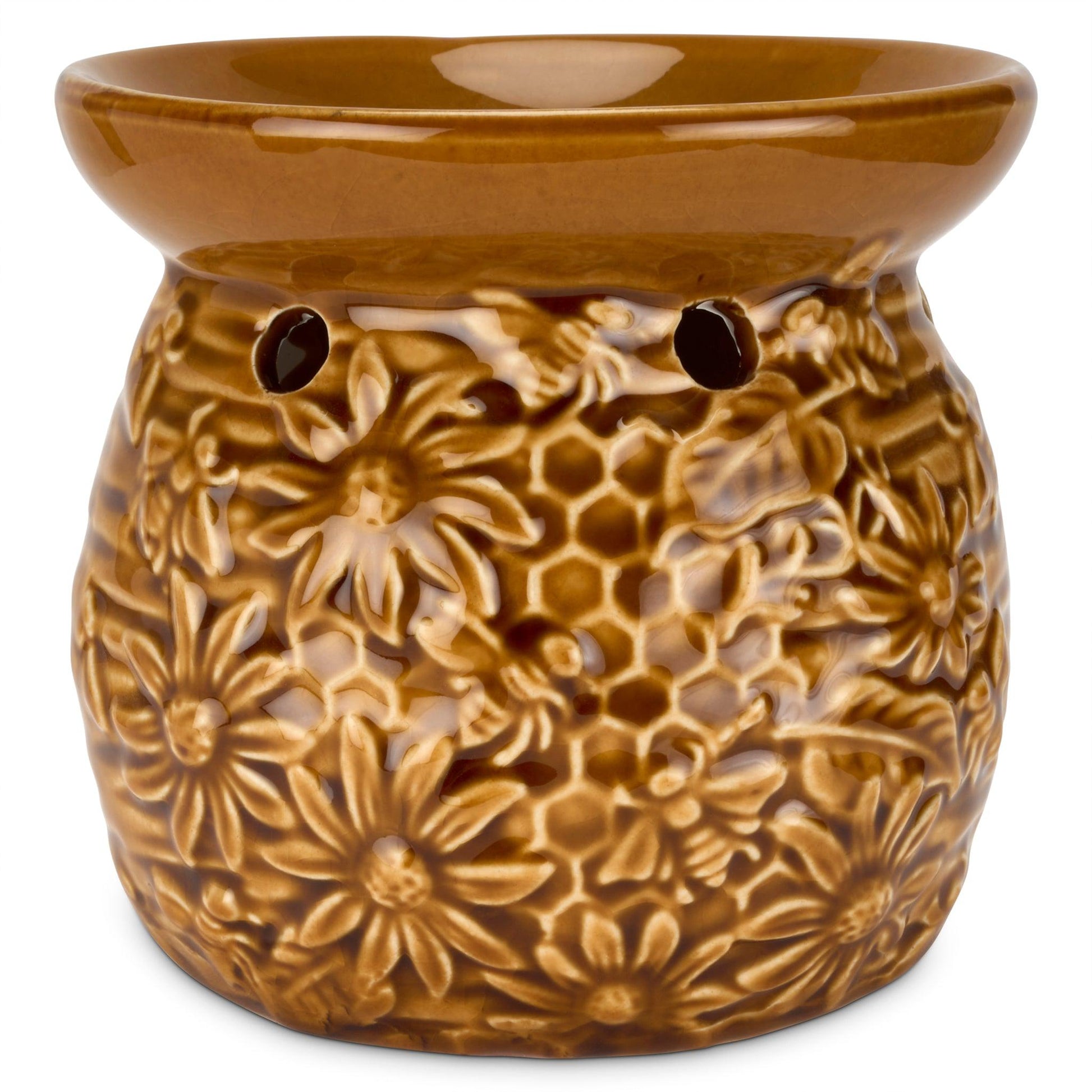 Crackle Glaze Bees Wax Oil Warmer-5010792473598-Bargainia.com