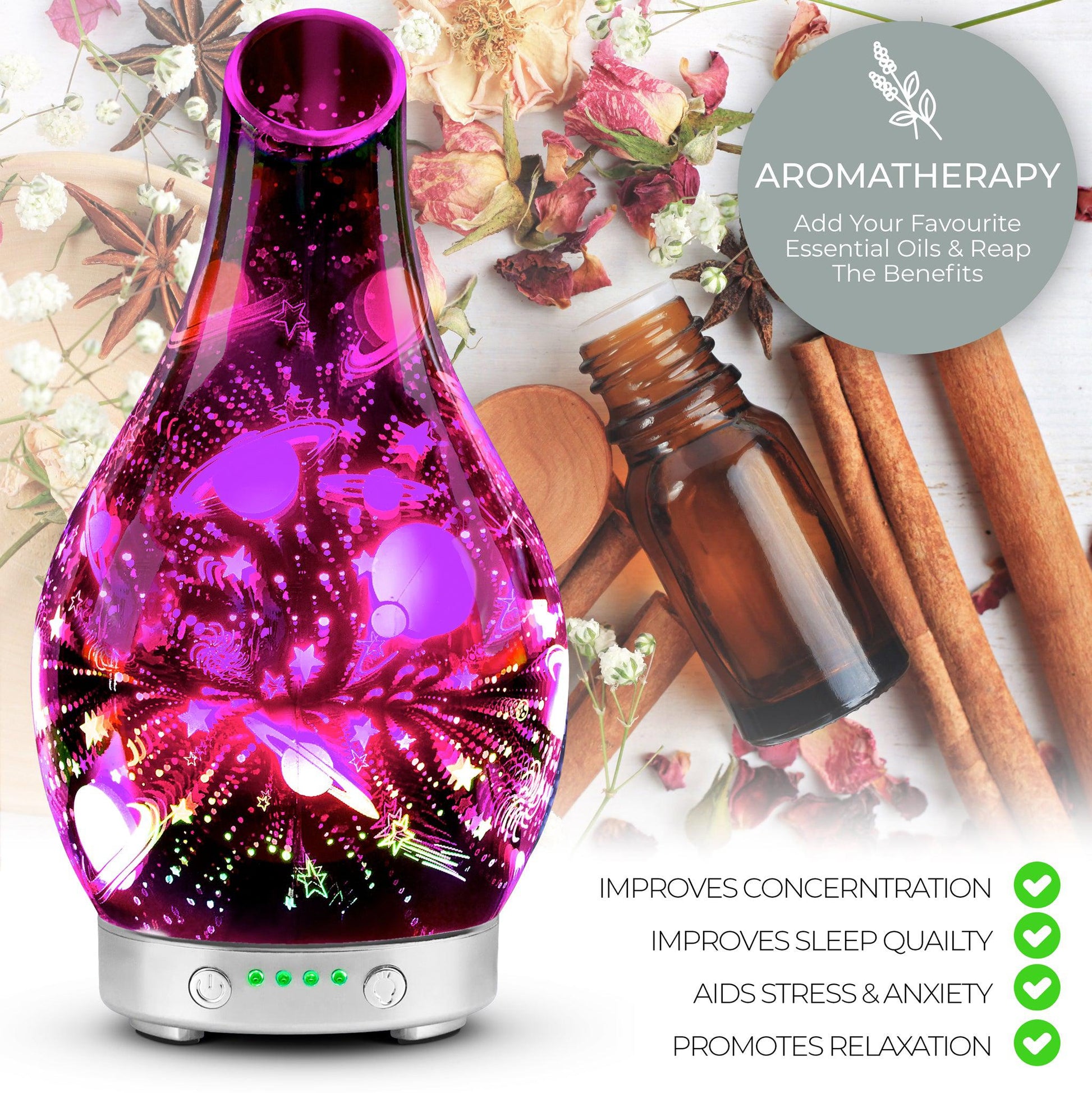 Desire Galaxy Colour Changing Aroma Humidifier-5010792479422-Bargainia.com