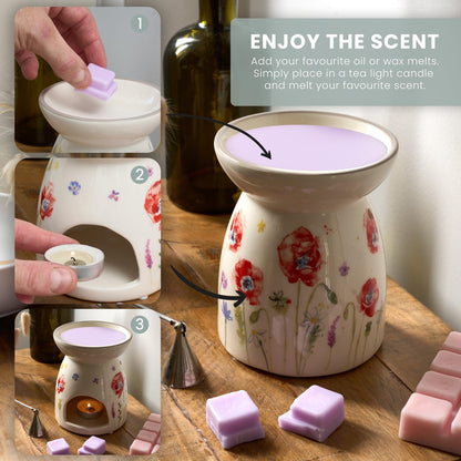 Poppy Wax & Oil Warmer-5010792480121-Bargainia.com