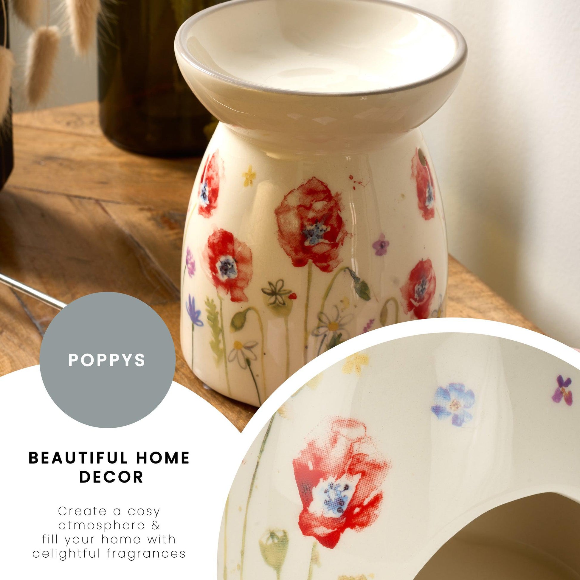 Poppy Wax & Oil Warmer-5010792480121-Bargainia.com
