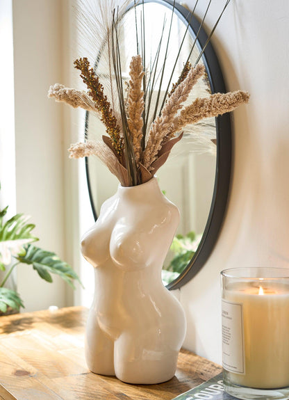 Female Silhouette Body Vase - 29cm - Assorted Colours-Bargainia.com