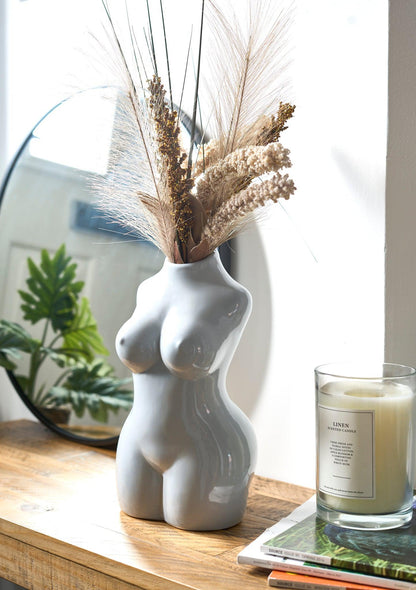 Female Silhouette Body Vase - 29cm - Assorted Colours-Bargainia.com