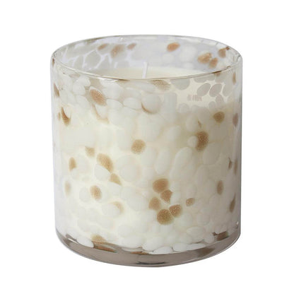 Fresh Linen Scented Glass Soy Wax Candle-5010792724171-Bargainia.com