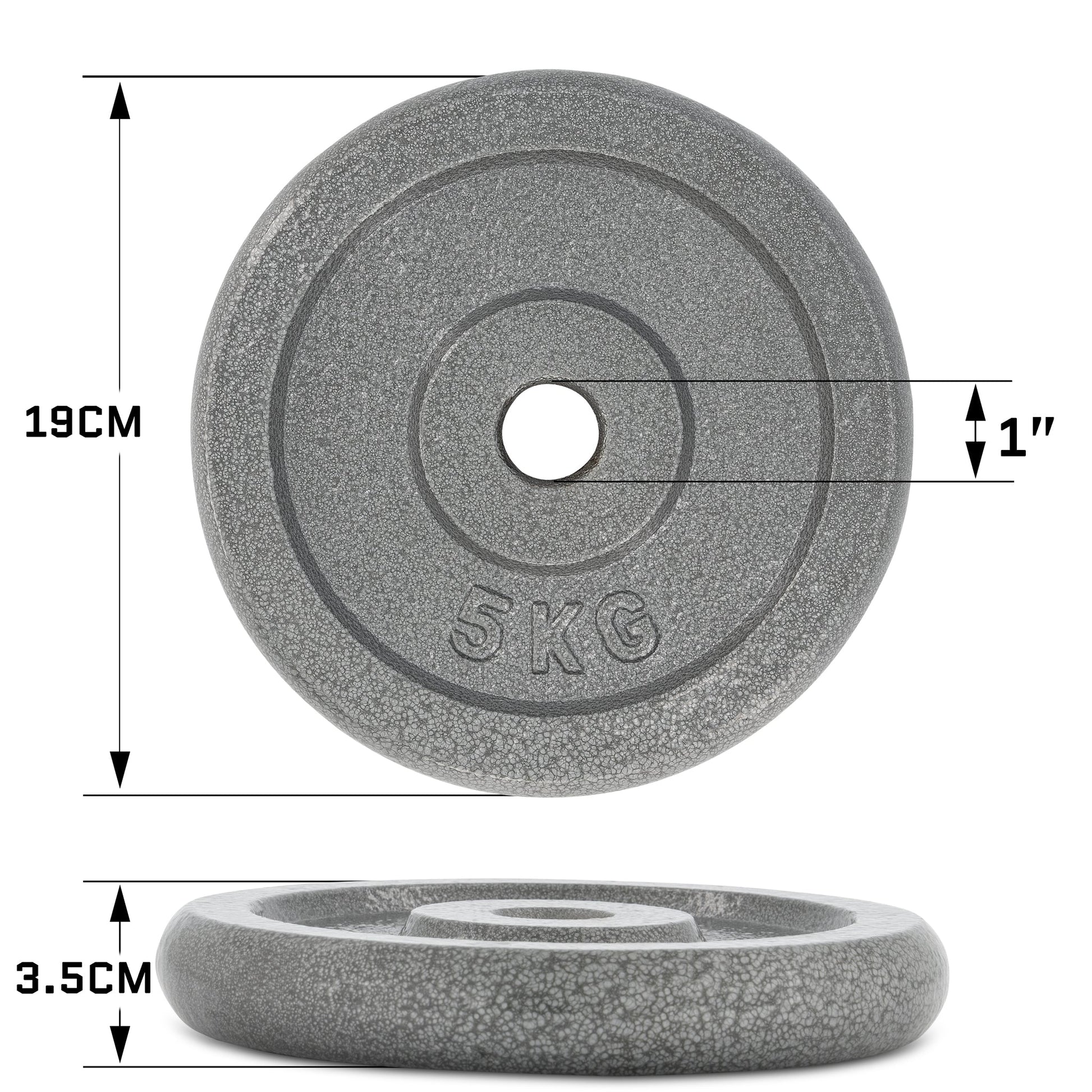 Hammerstone Iron Plates - 5kg-Bargainia.com