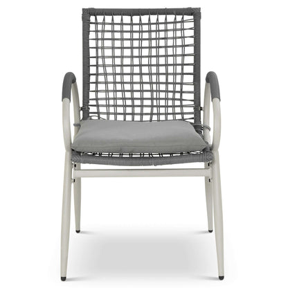 Nissi Outdoor 5-Piece Rattan Dining Set - Grey or Green