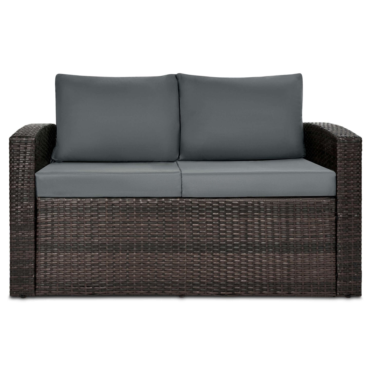 Mona 4-Piece Outdoor Rattan Lounge Set With Rain Cover