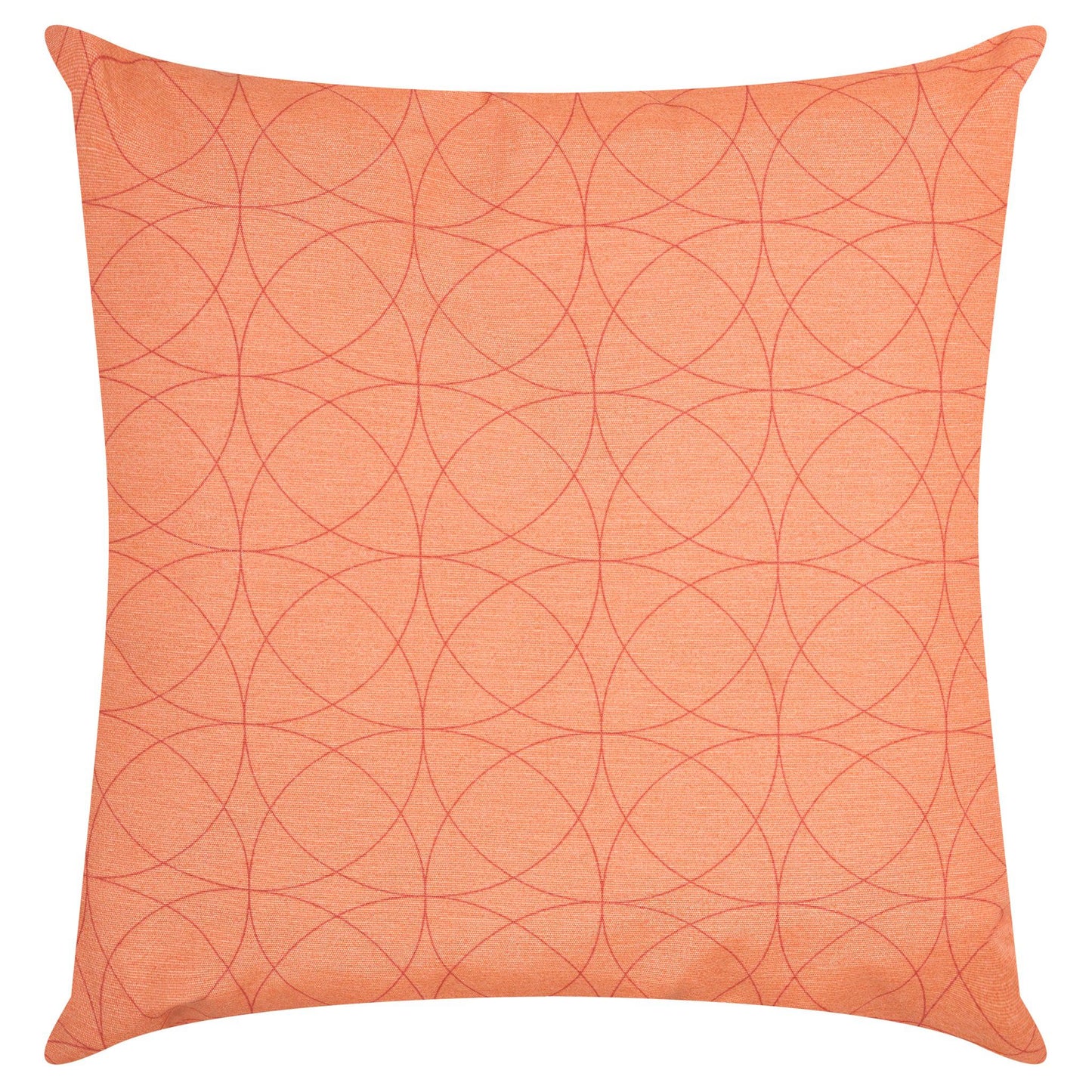 Coral Geometric Outdoor Garden Cushion - 42 x 42cm-8713229053635-Bargainia.com