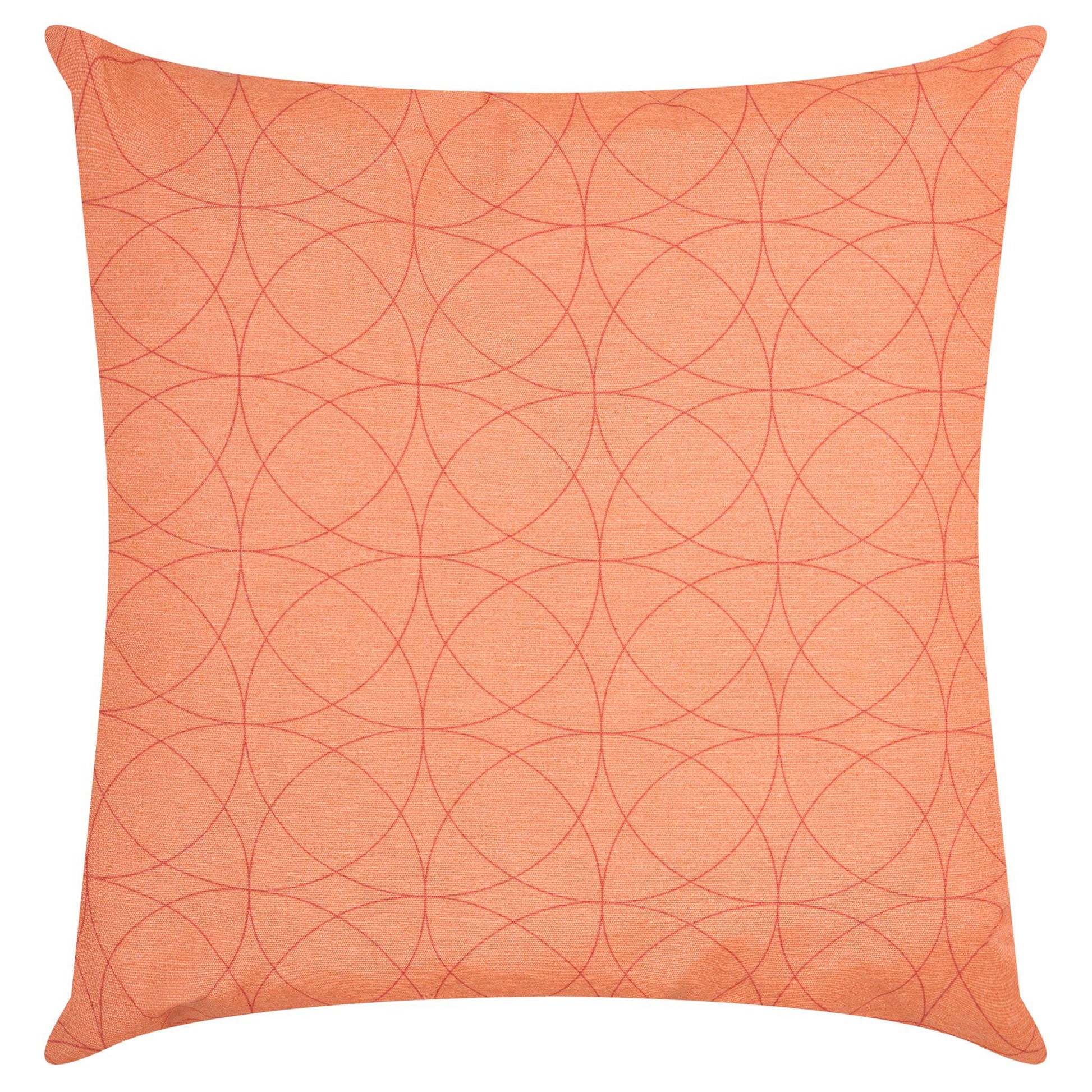 Coral Geometric Outdoor Garden Cushion - 42 x 42cm-8713229053635-Bargainia.com