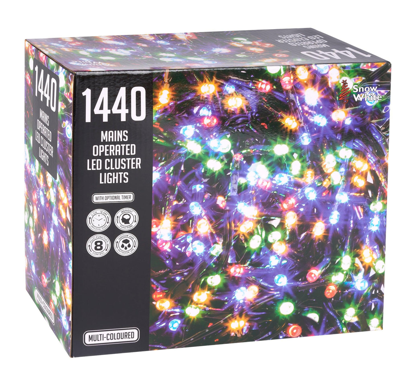 1440 LED Cluster Lights - Multi Colour - 18m-5050565535702-Bargainia.com