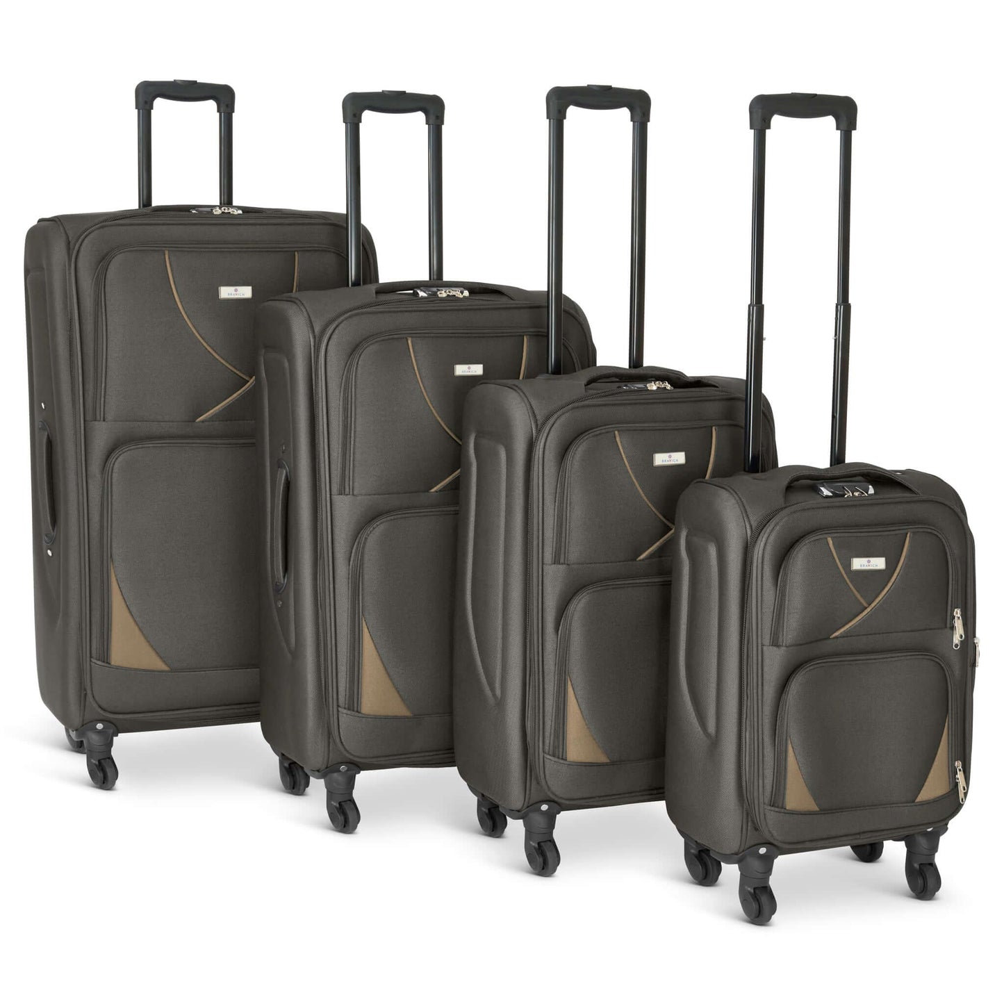 Suitcase Luggage Set On Wheels Set of 4, Assorted Colours