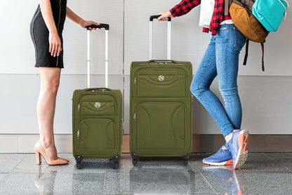 Lightweight Luggage Suitcase 4pcs 360 Wheels - Assorted Colours