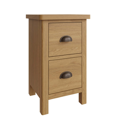 Clara Rustic Oak Small Bedside Cabinet