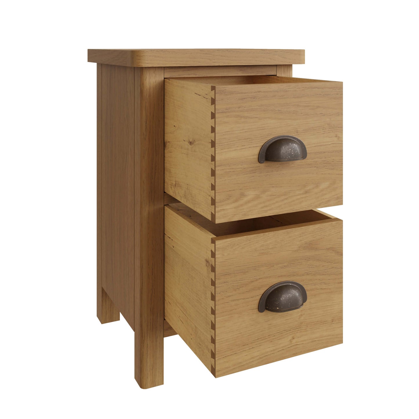 Clara Rustic Oak Small Bedside Cabinet