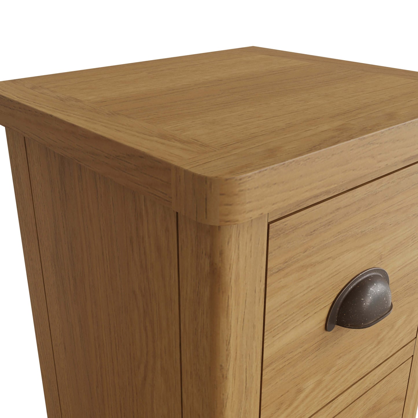 Clara Rustic Oak Small Bedside Cabinet
