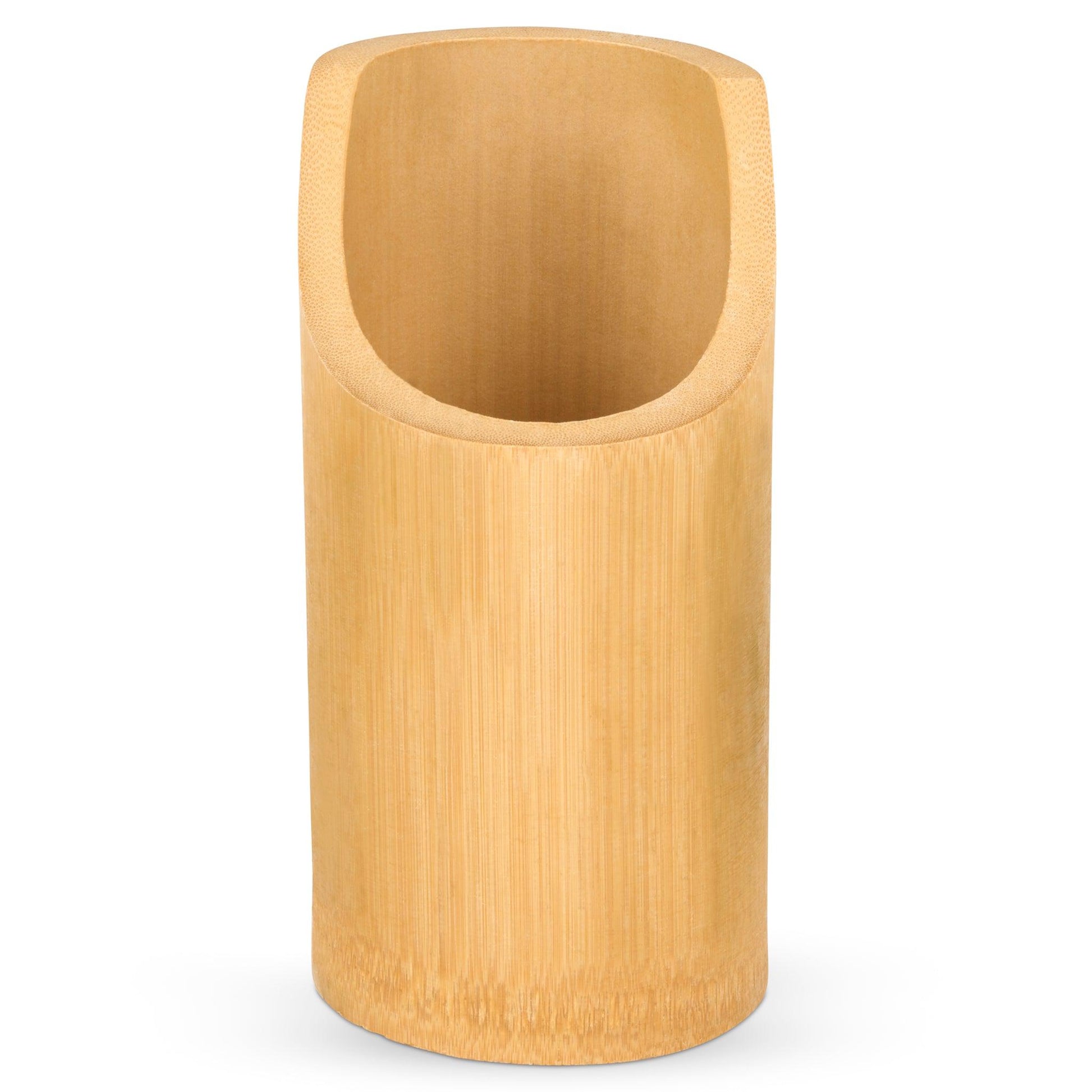 4Pcs Bamboo Essentials Kitchen Cooking Utensils With Utensils Holder-5056536103543-Bargainia.com