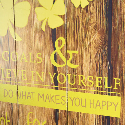 Rules Of Conduct Wooden Wall Art 78cm