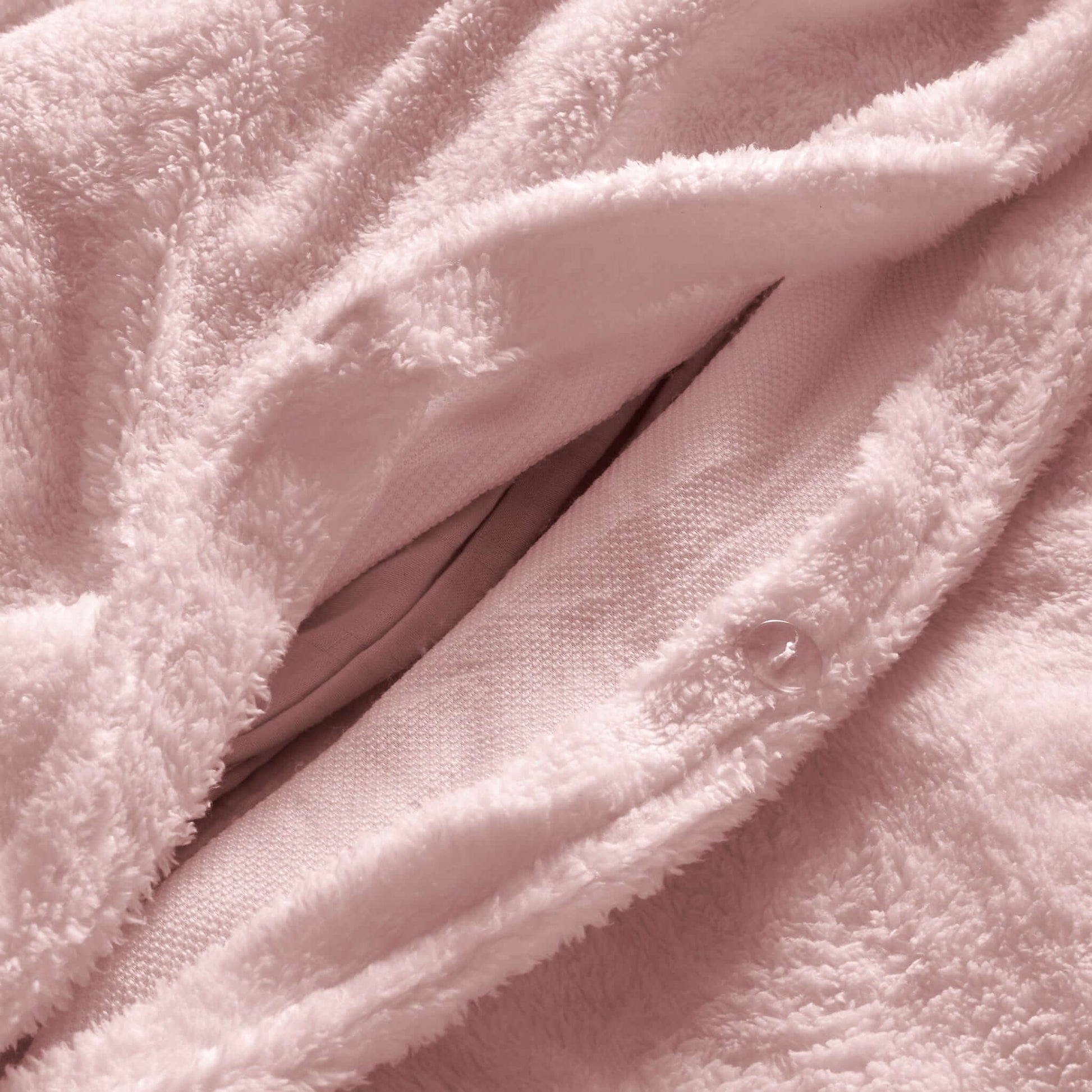 Hibernate Collection Super Soft Teddy Fleece Duvet & Two Pillow Covers Set - Rose Pink-Bargainia.com