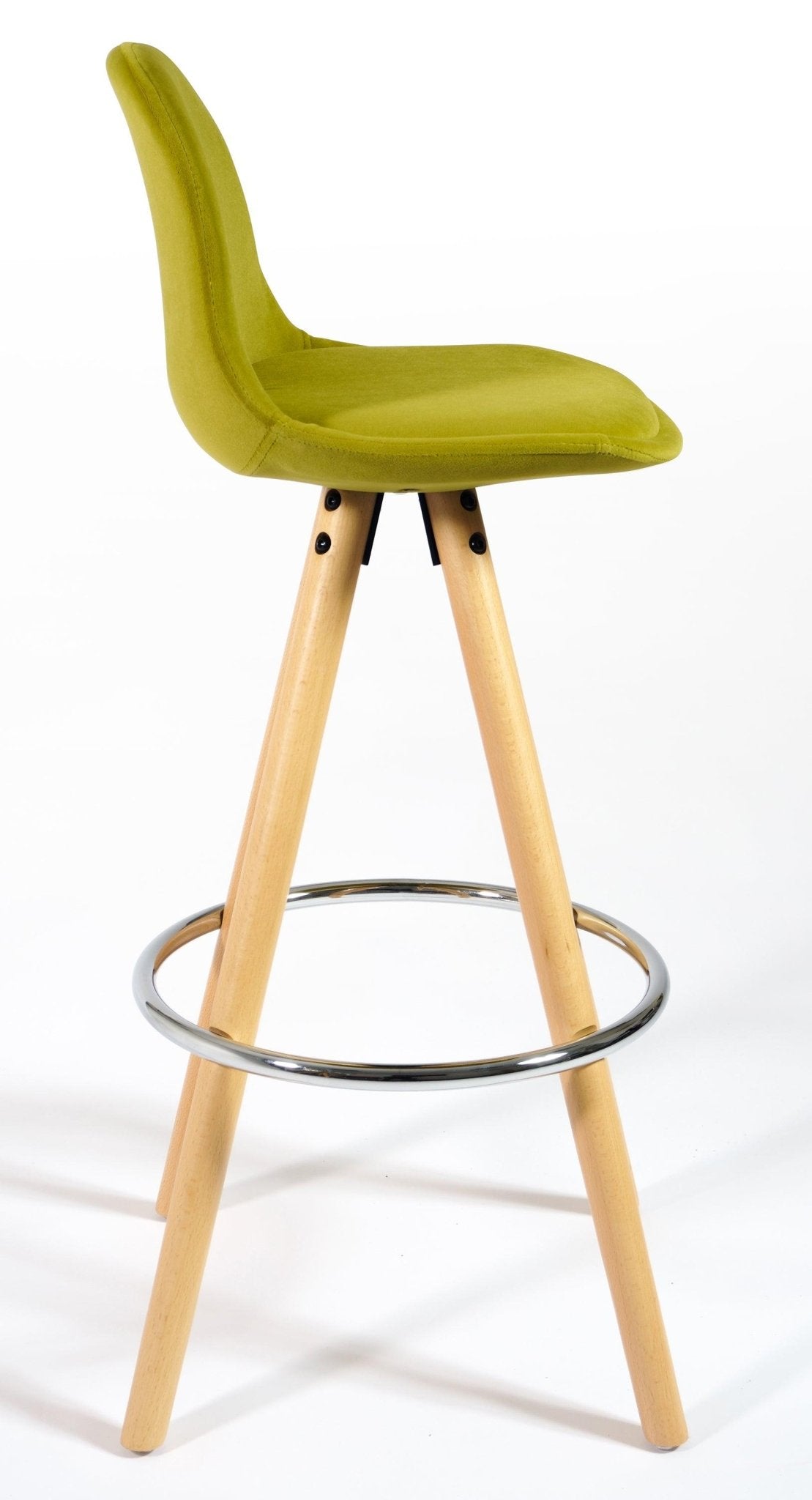 Barcelona Bar Stools Matte Velvet - Olive Green Stools Clearance