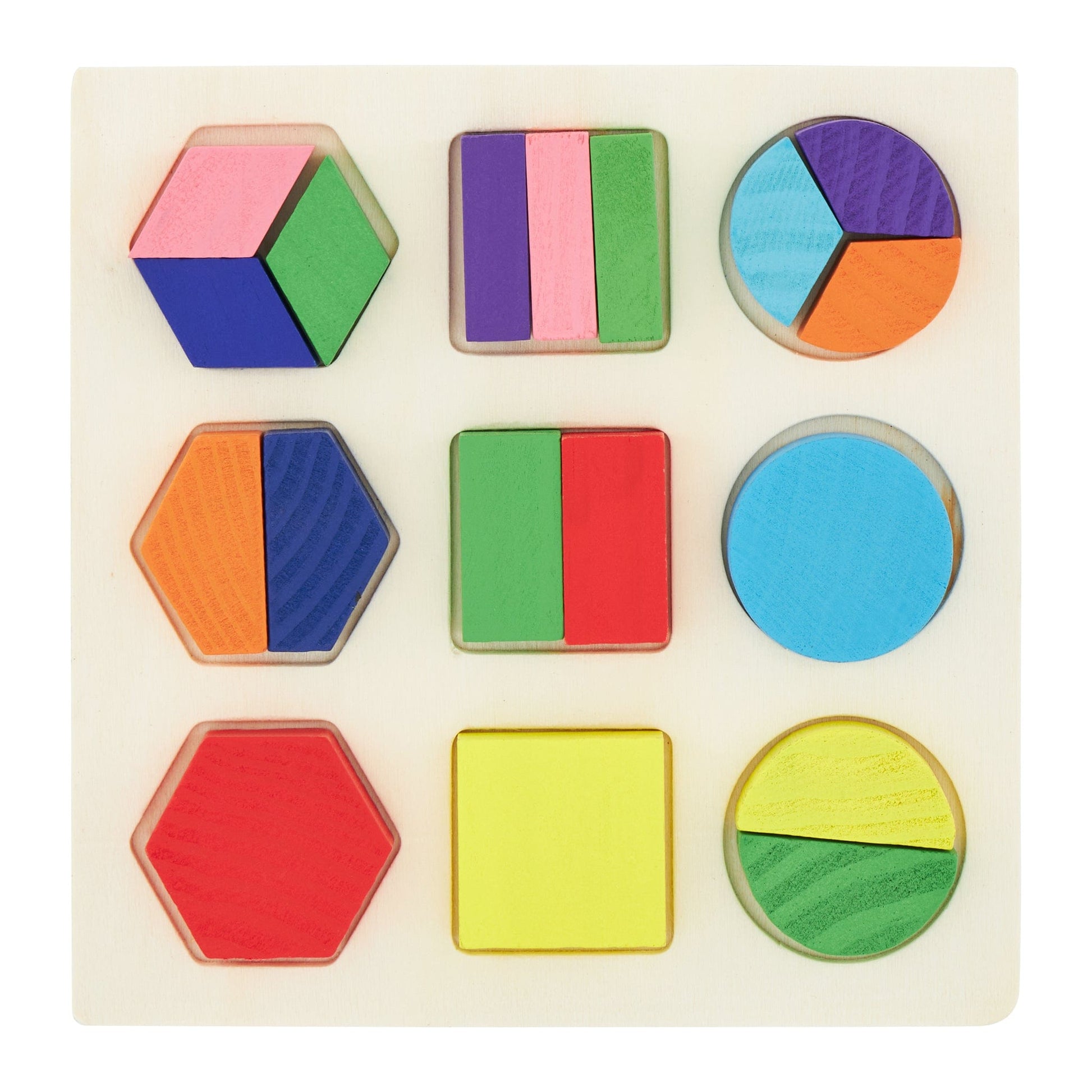Children's Wooden Shapes Puzzle 5060269266185 Bargainia