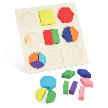 Children's Wooden Shapes Puzzle 5060269266185 Bargainia