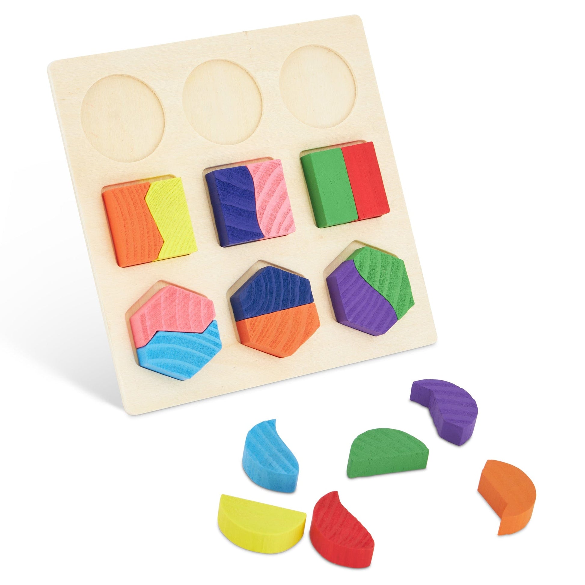 Children's Wooden Shapes Puzzle 5060269266185 Bargainia