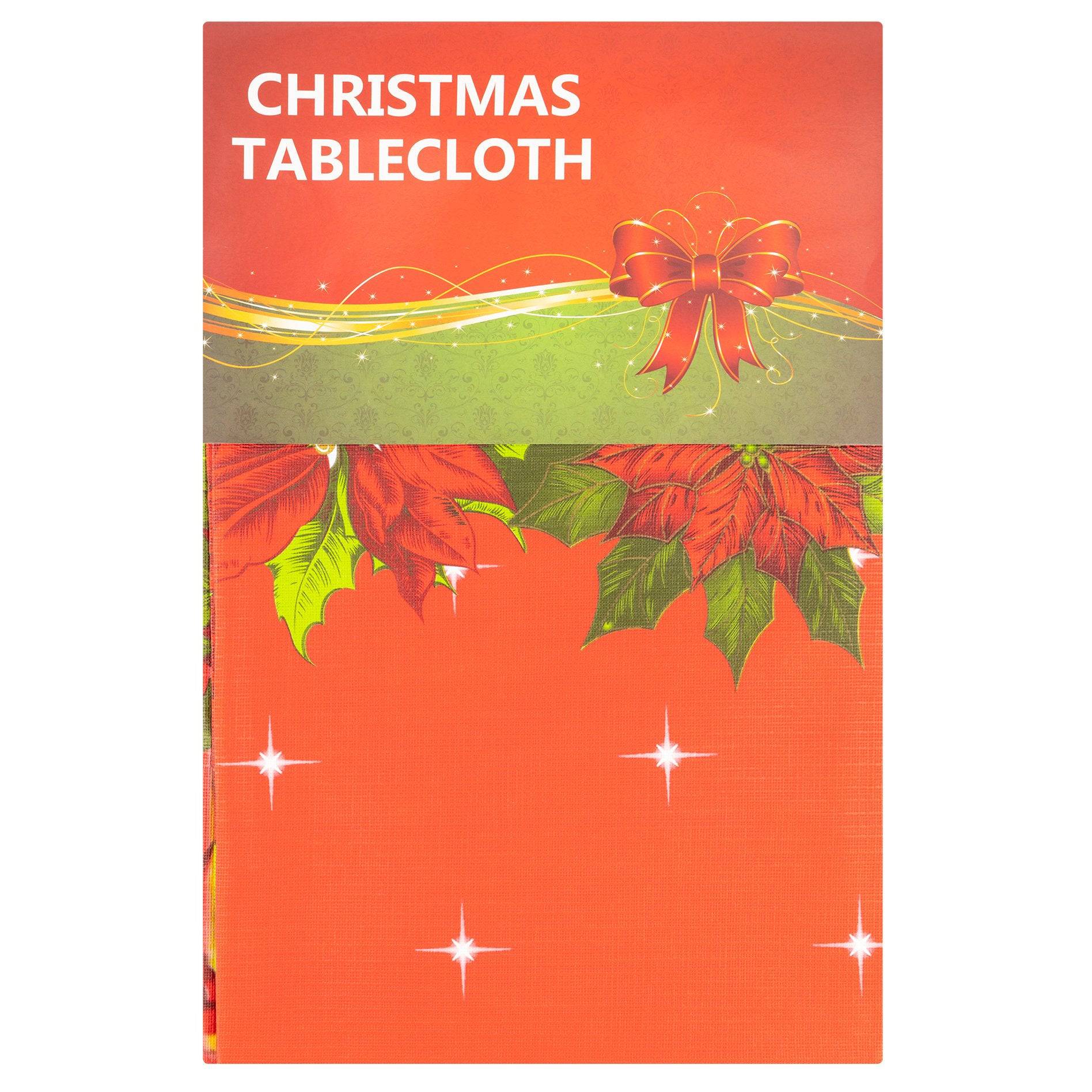 Christmas Table Cloth - Candles 5056150211945 only5pounds-com