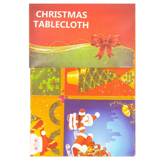 Christmas Table Cloth -  Checked 5056150211945 only5pounds-com