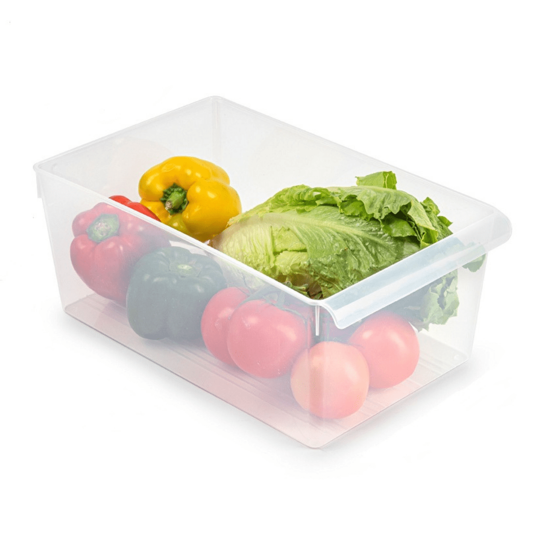 Clear Fridge Organiser Storage Box - 23 x 37 x 15cm 8414926468509 only5pounds-com