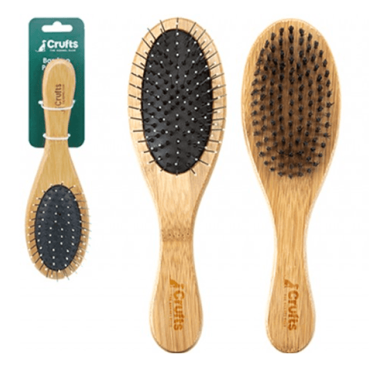 Crufts Bamboo Double Sided Pet Brush 5050565598646 Bargainia.com