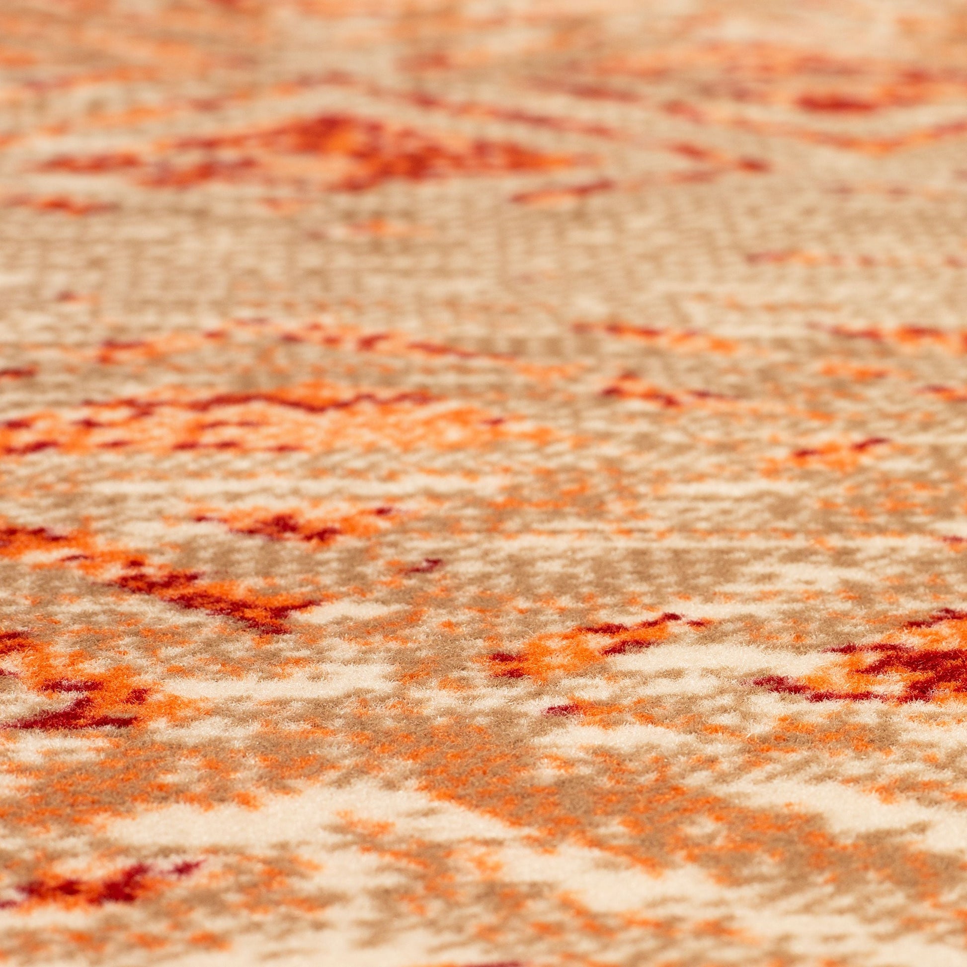 Brown Contemporary Faded Rhombus Design Rug  - Texas - Bargainia.com