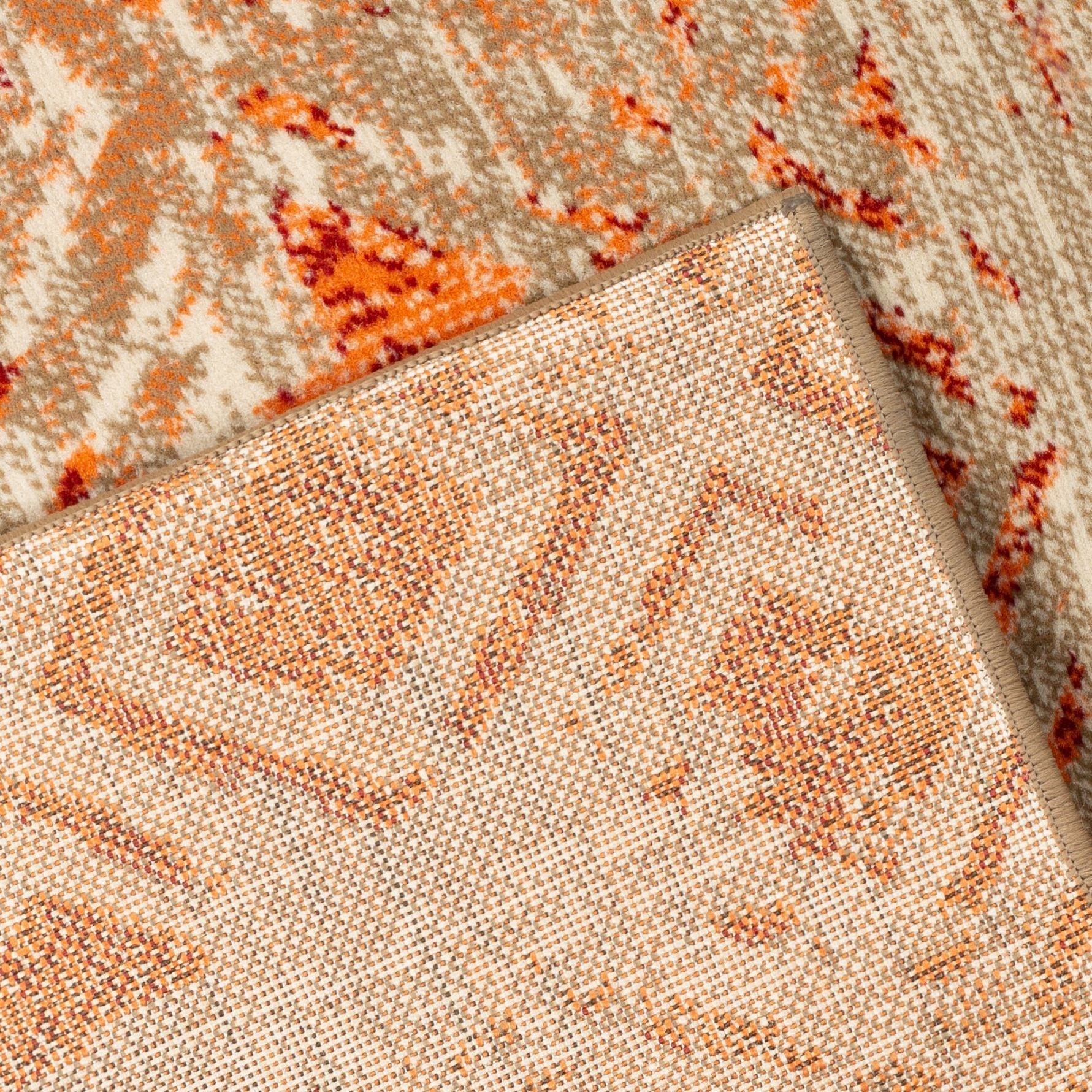 Brown Contemporary Faded Rhombus Design Rug  - Texas - Bargainia.com
