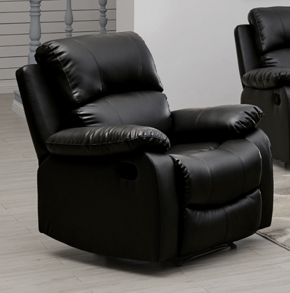 Faux Leather Recliner Sofas Bargainia Arm Chair Black