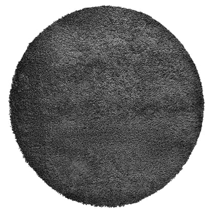 Grey Thick Shaggy Rug - California Rugs Rug Masters 120cm Circle