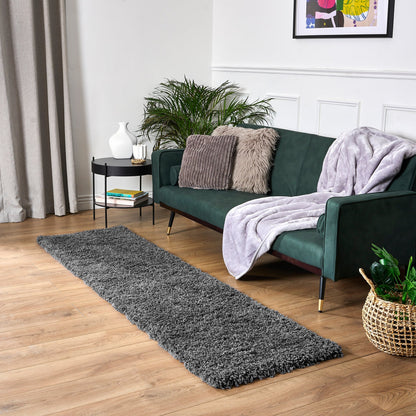 Grey Thick Shaggy Rug - California Rugs Rug Masters