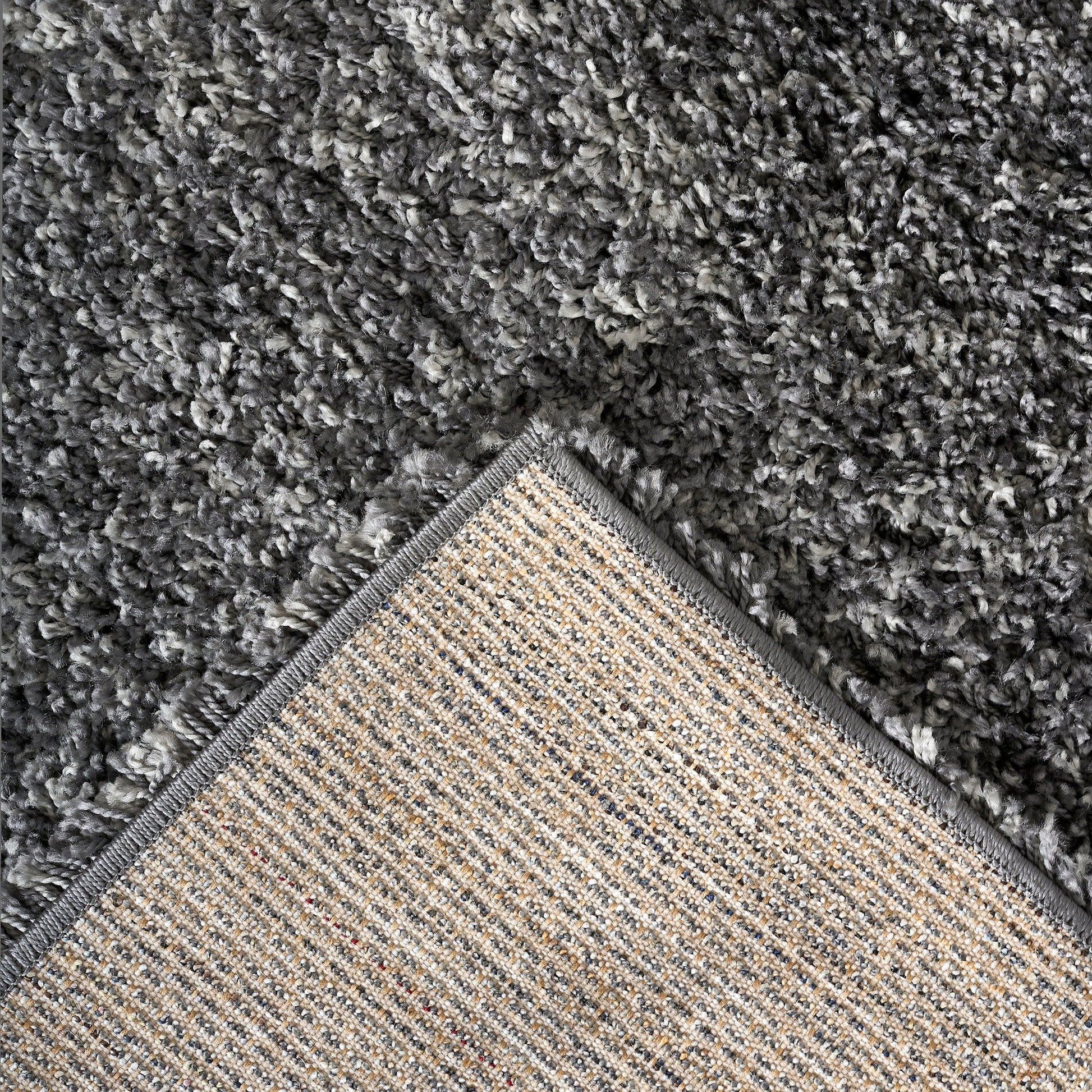 Grey Thick Shaggy Rug - California Rugs Rug Masters