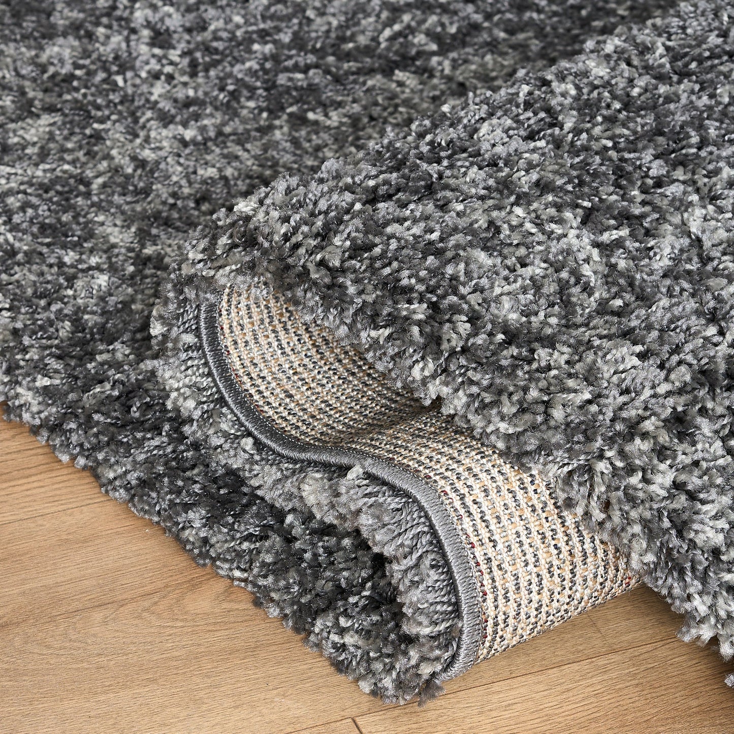 Grey Thick Shaggy Rug - California Rugs Rug Masters