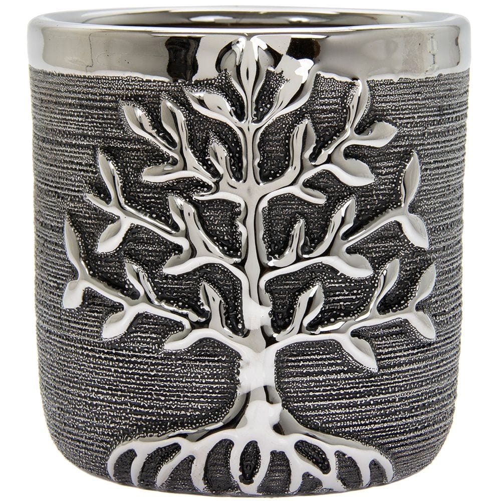 Gunmetal Tree Of Life Planter -13.5cm 5010792468594 only5pounds-com