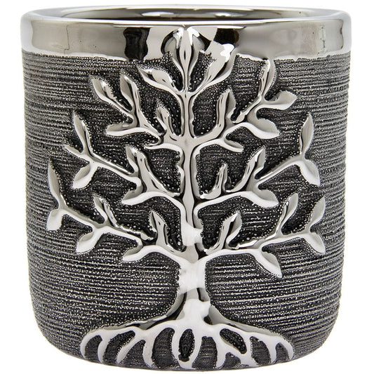 Gunmetal Tree Of Life Planter -13.5cm 5010792468594 only5pounds-com
