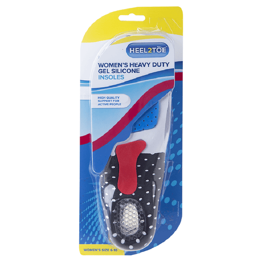 Ladies Heavy Duty Silicone Insoles - 1 Pair-5050565442727-Bargainia.com