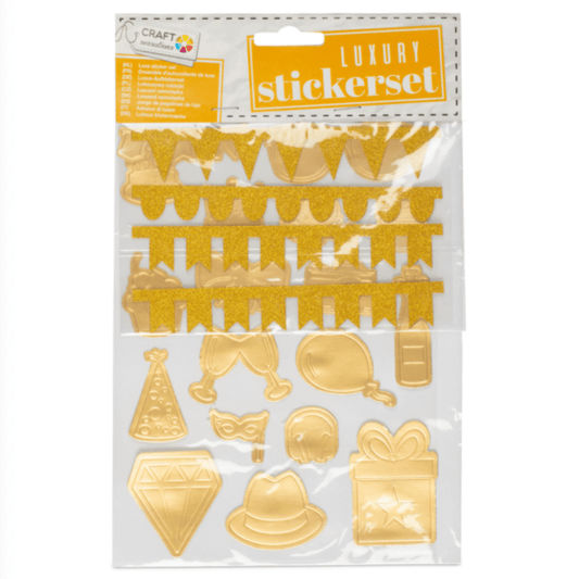 Luxury Stickers Set - Gold 8719747590577 only5pounds-com